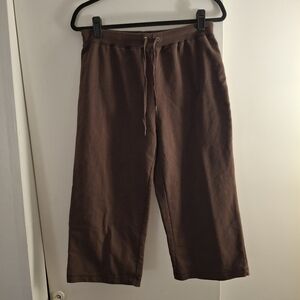 Silver Wear New York Women's Brown Cropped Sweatpants